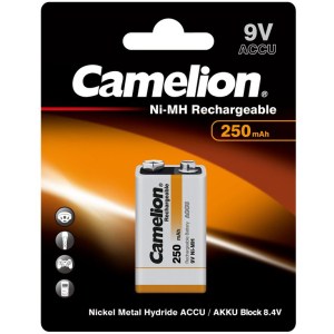 Акумулятор Camelion 6F22-1BL 250 мАг Ni-MH (NH-9V250BP1) в Черкасах