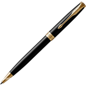 Ручка кулькова Parker Sonnet 17 Black Lacquer GT BP Чорна Чорний корпус (86 032) ТОП в Черкасах