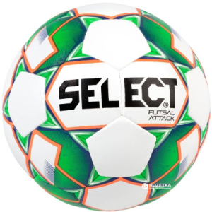 М'яч футзальний Select Futsal Attack New (046) №4 White-Green (5703543187102) ТОП в Черкасах