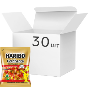 Упаковка конфет жевательных HARIBO Gold bears 80 г х 30 шт (9002975308397) лучшая модель в Черкассах
