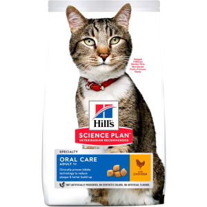 Сухой корм для кошек уход за зубами Hill's Science Plan Feline Adult Oral Care - 3 кг (604143) (52742023540) лучшая модель в Черкассах