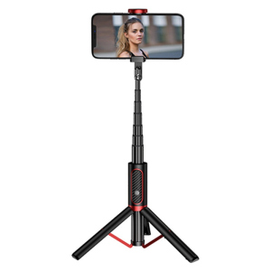 Селфи палка со штативом и Bluetooth кнопокй JOYROOM Phantom Series Tripod AB202. Black ТОП в Черкассах