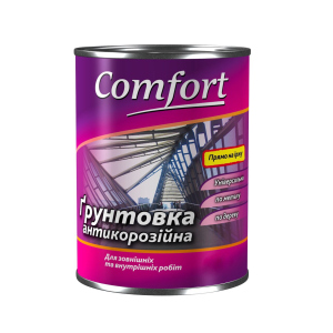 Грунтовка Polycolor "Comfort" антикорозійна ГФ-021 50 кг червоно-коричнева(000000229) краща модель в Черкасах