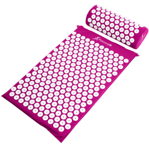 Коврик массажно-акупунктурный ProSource Acupressure Mat and Pillow Set с подушкой 64 х 40 см Фиолетовый (ps-1202-accuset-purple) лучшая модель в Черкассах