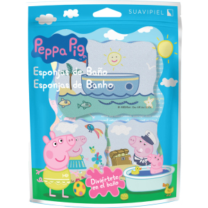 Губка для душу Suavipiel Peppa Pig Свинка Пеппа 3 шт (8410262500576) в Черкасах