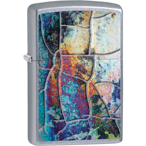 Зажигалка Zippo 207 Rust Patina Design Серебристая (Zippo 29897) надежный