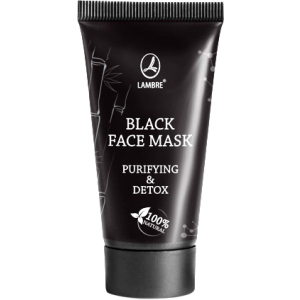 Маска Lambre Black face mask Багатофункціональна очищувальна з детокс і матуючим ефектом 40 мл (3760183769992) ТОП в Черкасах