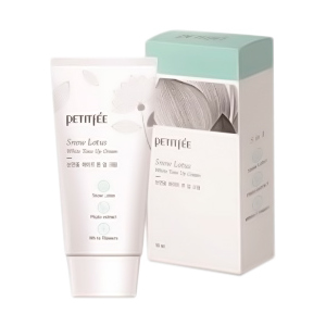 Зволожуючий крем для обличчя Petitfee Snow Lotus White Tone Up Cream 50 мл (8809508850009) в Черкасах