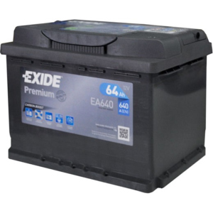 Автомобільний акумулятор Exide Premium 6СТ-64 (EA640) 64 Аг (-/+) Euro 640 А (EA640) краща модель в Черкасах