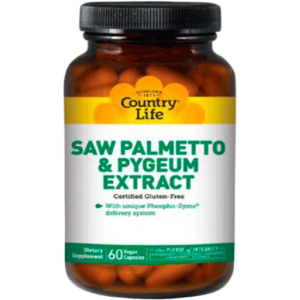 Натуральная добавка Country Life Saw Palmetto Pygeum Extract (Экстракт сереноа и коры африканской сливы) 60 капсул (015794092858) лучшая модель в Черкассах