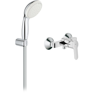 Змішувач для душу GROHE BauEdge 23333000 із душовим гарнітуром New Tempesta 100 26164001 краща модель в Черкасах