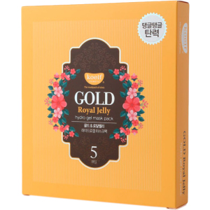 Гідрогелева маска для обличчя із золотом Koelf Gold & Royal Jelly Mask 5 х 30 г (8809239802582) краща модель в Черкасах