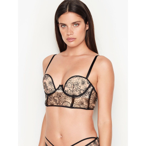 Бюстье Victoria's Secret 721458707 32C Бежевий/Чорний (1159751853) краща модель в Черкасах