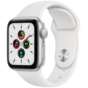 Смарт-часы Apple Watch SE GPS 40mm Silver Aluminium Case with White Sport Band (MYDM2UL/A) в Черкасах