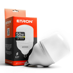 LED лампа ETRON 1-EHP-305 T140 50W 6500K E27 краща модель в Черкасах