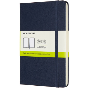 Нотатник Moleskine Classic 11,5 х 18 см 192 сторінки без лінівки Сапфір (8058647626680)