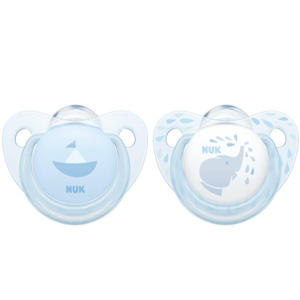 Пустышка для сна Nuk Baby Blue 0-6 мес 2 шт Голубая (4008600275046) в Черкассах