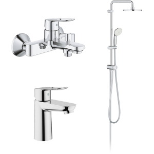 Набір змішувачів GROHE BauLoop ShowerSys 26129005 (23337000+23603000+27389002) в Черкасах