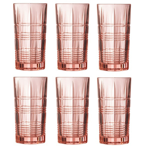 Набір склянок Luminarc Даллас Рожевий 6 х 380 мл (P9164/1) краща модель в Черкасах