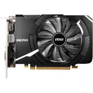 MSI PCI-Ex GeForce GTX 1650 D6 Aero ITX OC 4GB GDDR6 (128bit) (1620/12000) (DVI-D, HDMI, DisplayPort) (GTX 1650 D6 AERO ITX OC)