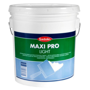 Легка шпаклівка для внутрішніх робіт Sadolin Maxi Pro Light Білий 17 л ТОП в Черкасах