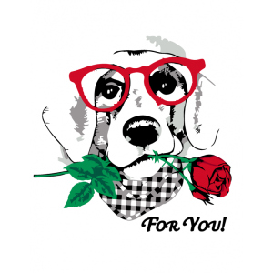 Набір для творчості Rosa Start акриловий живопис за номерами Dog with a Rose 35 х 45 см (4823098517757) ТОП в Черкасах