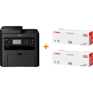 Canon i-SENSYS MF237w Wi-Fi, ethernet, fax (1418C162AA/418C170AA) Bundle: + 2 Картриджа Canon 737 лучшая модель в Черкассах