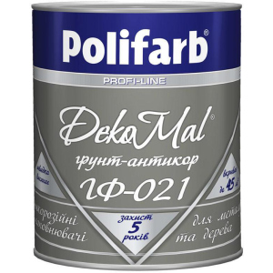 Ґрунтовка Polifarb Profi-Line ГФ-021 DekoMal 2.7 кг Червоно-коричнева (PB-113093) ТОП в Черкасах