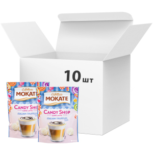 Упаковка растворимого кофейного напитка Мokate Candy Shop Latte Italian Truffles 10 шт по 110 г (26.073) (5900649068056) лучшая модель в Черкассах