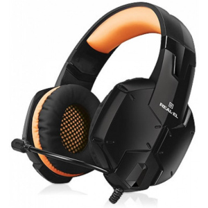 Навушники Real-El GDX-7700 Surround 7.1 Black-orange (EL124100016) в Черкасах