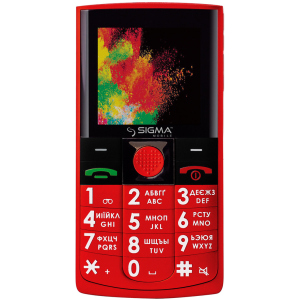 Мобільний телефон Sigma mobile Comfort 50 Solo Red ТОП в Черкасах