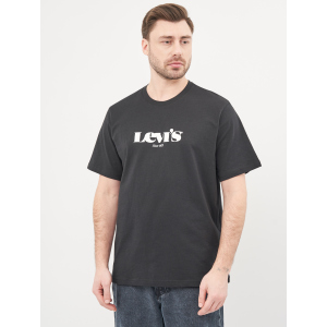 хорошая модель Футболка Levi's SS Relaxed Fit Tee Mv SSnl Logo Caviar 16143-0084 XL (5400898765725)