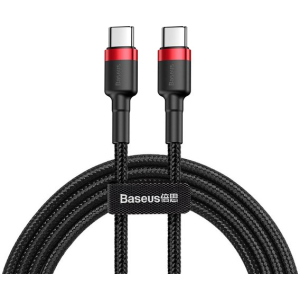 Кабель Baseus Cafule USB Type-C 3A 60W 1.0 м Black/Red (CATKLF-G91) в Черкассах