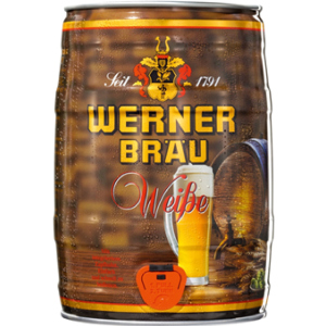 Пиво Werner Weissbier світле нефільтроване 5.4% 5 л (4047900005045)