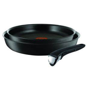 Набір сковорідок Tefal Ingenio Expertise 24 та 28 см + знімна ручка (L6509205) ТОП в Черкасах