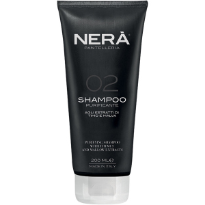 Очищающий шампунь для жирных волос Nera Pantelleria '02 Purifying Shampoo With Thymus And Mallow Extracts с тимьяном и экстрактом мальвы 200 мл (8056098240356) ТОП в Черкассах