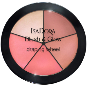 купить Румяна для лица Isadora Blush & Glow Draping Wheel 55 peachy rose pop 18 г (7317851187556)