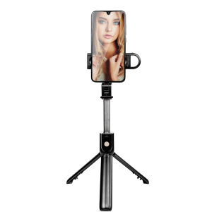 Трипод XoKo K10-s LED Selfie Stick Tripod Bluetooth Black (XK-K10s) в Черкассах