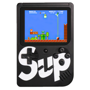 Портативна ігрова ретро приставка Sup 400 Game Box 8bit Black краща модель в Черкасах