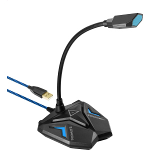 Мікрофон Promate Streamer LED, USB Blue (streamer.blue) в Черкасах