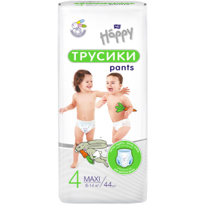 Підгузки-трусики дитячі Bella Baby Happy Maxi 8-14 кг 44 шт (5900516603236) ТОП в Черкасах