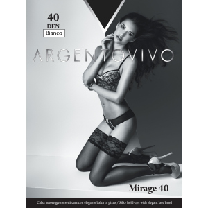 Чулки Argentovivo Mirage 40 Den 3/4 р Bianco (8051403068731) лучшая модель в Черкассах