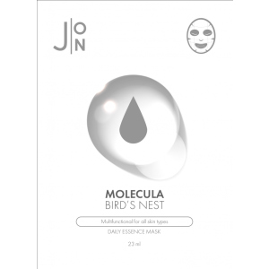 Тканинна маска для обличчя J:ON Ластівчине Гніздо Molecula Bird's Nest Daily Essence Mask 10шт x 23 мл (8809175177577) в Черкасах