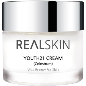 Крем для обличчя Real Skin Освітлення/Колострум Youth 21 Cream Colostrum 50 г (8809280350599) краща модель в Черкасах