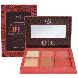 Палетка Viva La Diva Blush & Bronzing Powder Dream Cheek Palette Dark 6 г (7330906016793) ТОП в Черкасах