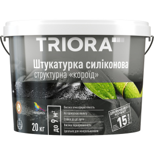 Штукатурка силиконовая TRIORA "короед" 1-1.5 мм 20 кг (4823048022393) лучшая модель в Черкассах