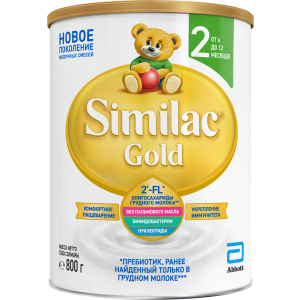 Суха молочна суміш Similac Gold 2 800 г (5391523058162) надійний