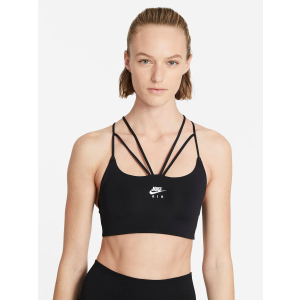 Спортивний топ Nike W Nk Df Indy Strpy Bra CZ4490-010 S Чорний (194957215560) краща модель в Черкасах