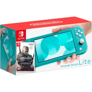 Nintendo Switch Lite Turquoise + Гра The Witcher 3: Wild Hunt Complete Edition (російська версія) ТОП в Черкасах