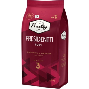 Кофе в зернах Paulig Presidentti Ruby 400 г (6411300176748) краща модель в Черкасах